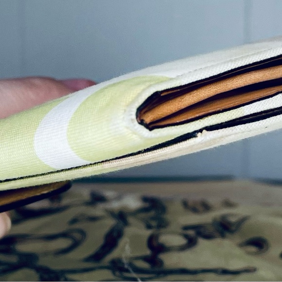 Bally Canvas Long Wallet with Leather Snap - Picture 6 of 13